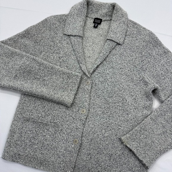 Eileen Fisher Women Merino Wool Cashmere Sweater Womens Medium Long Sleeve Knit - Picture 1 of 12